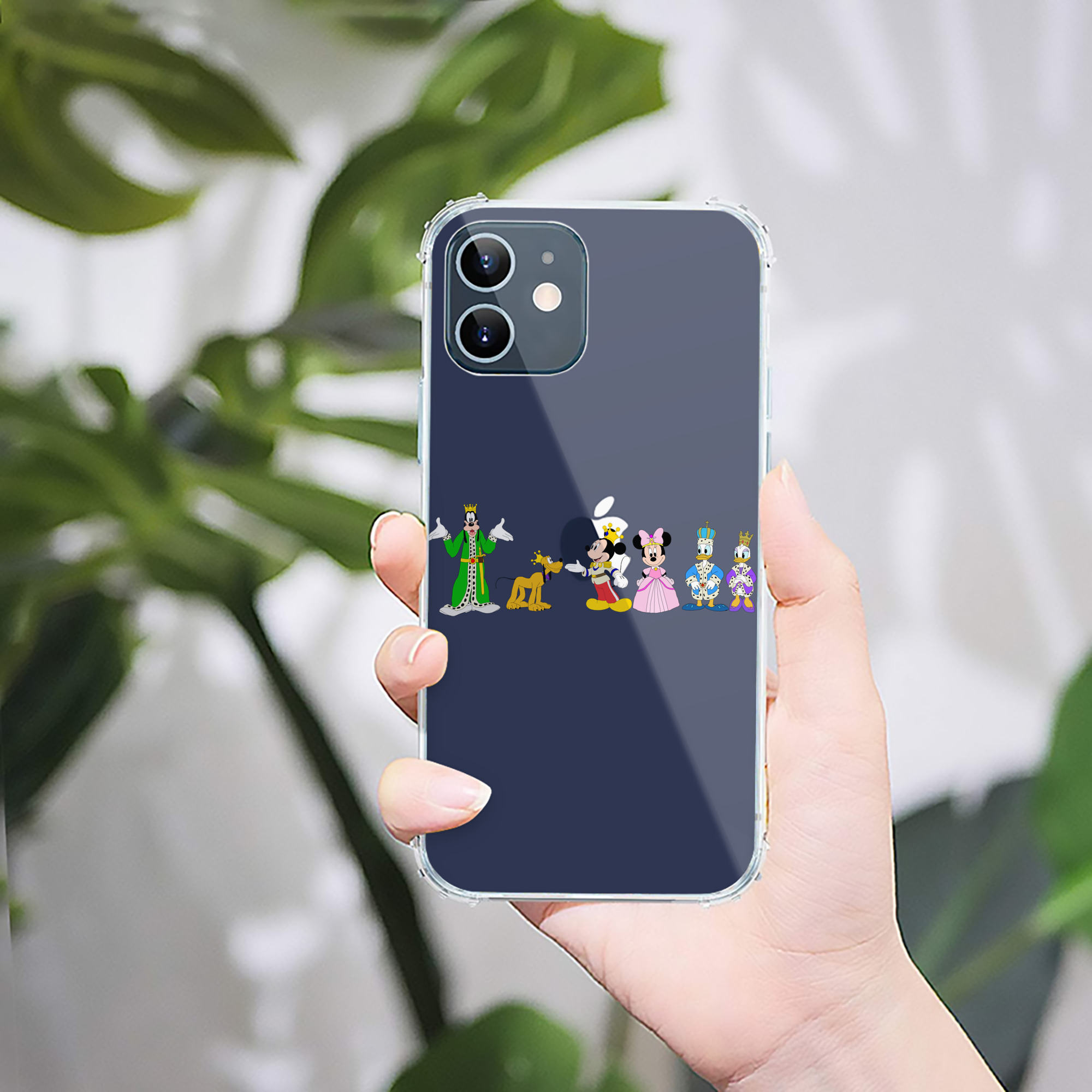 （画像用） ミッキーマウス Mickey Mouse 【iPhone 12シリーズ対応】透明スマホケース（クリアソフトケース）